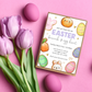 Editable Easter Brunch & Egg Hunt Invitation