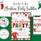 Christmas Party Invitation, Holiday Party Invitation, Kid Christmas Invite, DIY Editable Printable XMAS Invite, Cute Children's Christmas