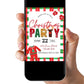 Christmas Party Invitation, Holiday Party Invitation, Kid Christmas Invite, DIY Editable Printable XMAS Invite, Cute Children's Christmas