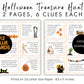 Halloween Treasure Hunt for Kids, Children's Scavenger Hunt, Printable Trick or Treat Treasure Hunt Clue Cards, October Indoor Kids Games