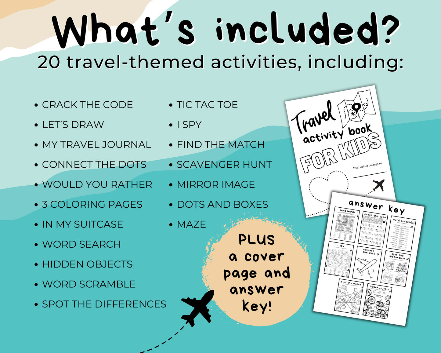 Ultimate Travel Bundle for Kids, Activity Pack, Travel Printables, Family Travel, Kid Games, Travel Games, Travel Activities, Kid Activities