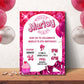 Pink Fashion Doll Birthday Party Invitation, Girl Invitation, Pink Sparkle Invite, Instant Digital Download, Editable Template, Pink Party