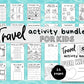 Ultimate Travel Bundle for Kids, Activity Pack, Travel Printables, Family Travel, Kid Games, Travel Games, Travel Activities, Kid Activities