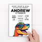 Cool Dinosaur Birthday Invitation, Dino BDay Invite for kids, TRex Invitation, Boy Invite, Tyrannosaurus Rex Birthday, Editable Template DIY