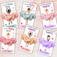 Printable Ballet Valentine Cards, Ballerina Valentine's Day Tags, Tutu Valentine's Day Cards Kid Classroom, Sweet Valentine Card Classmate