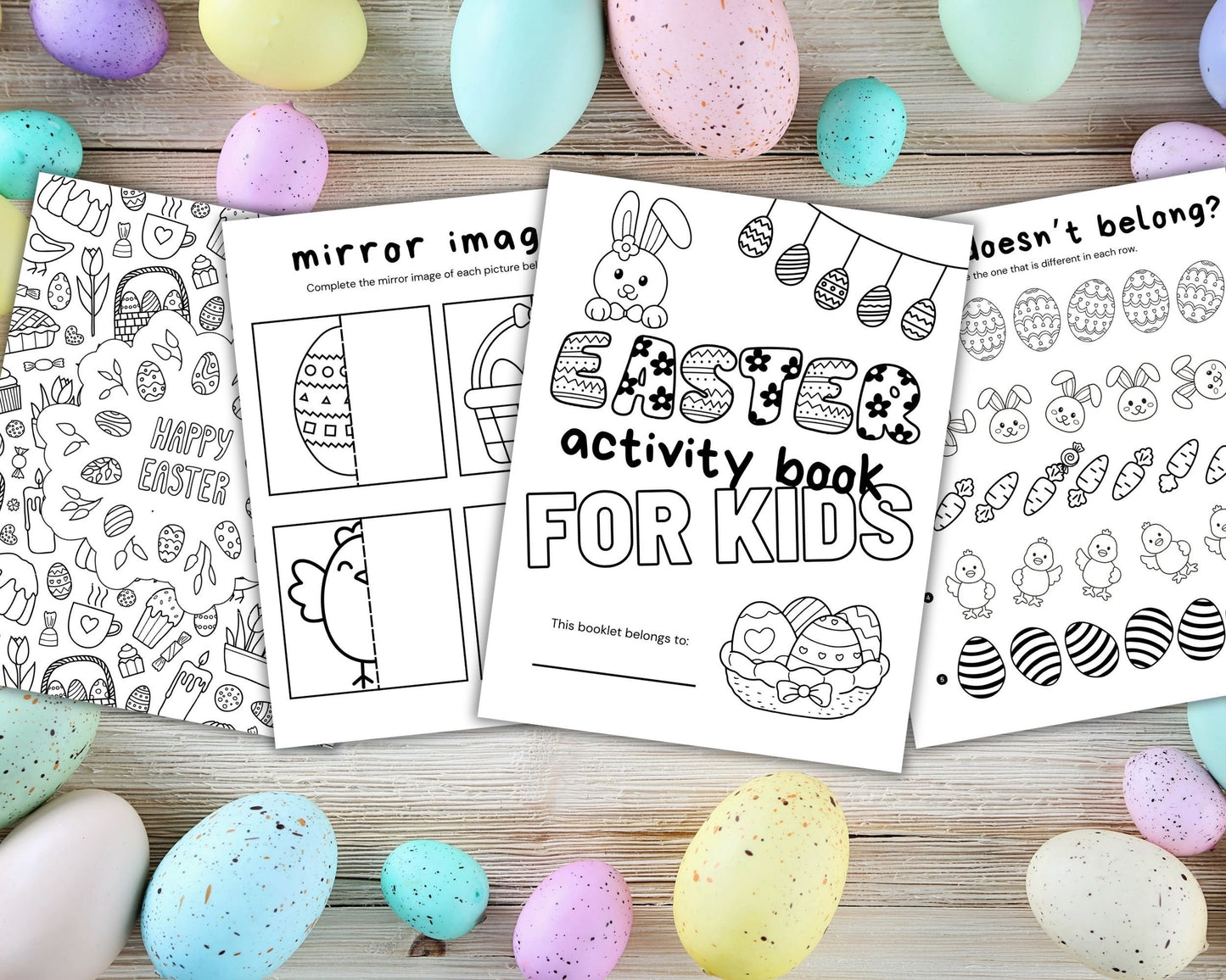 Easter Bundle for Kids, Easter Activity Pack, 20 Easter Holiday Printable Activities, Kids Party Activities, Classroom Easter Games for Kids