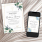 Baptism Christening First Communion Invitation Template, Editable Boy Baptism Holy Communion Invitation, Gold Printable Sacrament Invite