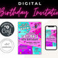 Rock Climbing Birthday Invitation, Going to Rock Birthday Invite, Girl Boy Birthday Rock Climb Party, Let's Climb Invite, Editable Template