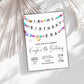 In My Birthday Era Friendship Bracelet Invitation - Editable Template