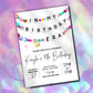 In My Birthday Era Friendship Bracelet Invitation - Editable Template