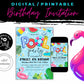 Pool Party Birthday Invitation, Kids Pool Party Invite, Girl Boy Birthday Pool Party, Swim Party, Summer Birthday Party, Editable Template