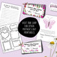 Mother's Day All About Mom Fill In Blanks Printable Craft, Gift for Mom from Child, School or Daycare Craft, Mother's Day Keepsake for Mum