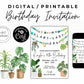 In My Plant Lady Era Friendship Bracelet Invitation, Girl Women Birthday Invitation, Bday Era Digital Download, Printable Editable Template