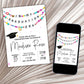 In My Graduation Era Friendship Bracelet Invitation, Grad Party Invitation, Graduating Class Digital Download, Printable Editable Template