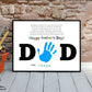 Father's Day Handprint Printable Craft, Gift for Dad from Child Baby Toddler, Handprint Art, Daycare or School Craft, Father's Day Keepsake