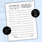 Father's Day All About Dad Fill In Blanks Printable Craft, Gift for Dad from Child, School or Daycare Craft, Fathers Day Keepsake for Daddy