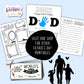 Father's Day Handprint Printable Craft, Gift for Dad from Child Baby Toddler, Handprint Art, Daycare or School Craft, Father's Day Keepsake