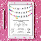 In Her Bride Era Friendship Bracelet Bridal Shower Invitation, Bridal Invitation, Wedding Era Digital Download, Printable Editable Template