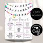 In My Birthday Era Friendship Bracelet Milestone Birthday Welcome Sign - Editable Template