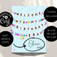 Welcome to My Birthday Era Sign, Friendship Bracelet Poster Template, Matching Party Decor Board, Digital Download, Editable Printable