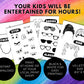 Draw Your Own Cartoon Activity for Kids, Traceable Character Pages, Tracing Activity Make Own Crazy Caricatures, Instant Printable Download