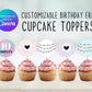 In My Birthday Era Cupcake Toppers, Friendship Bracelet Girl Birthday Decor, Cup Cake Toppers, Digital Download, Printable Editable Template