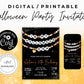 In My Halloween Era Friendship Bracelet Invitation, Girl Birthday Invitation, Party Era Digital Download, Printable Editable Template