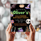 Halloween Kid Birthday Party Invitation, Child October Bday, Trick or Treat Costume Party Invite, DIY Editable Template, Digital Download