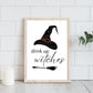 Halloween Drinking Decor Set of 4 Digital Prints, Wall Art, Drink Signs, Bar Menu, Decor Bundle, Instant Printable Digital Downloads