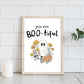 Halloween Decor Set of 3 Digital Prints,, Cute Ghost Halloween Quotes, Kid Decor, Festive Halloween Decor Bundle, Instant Download Printable