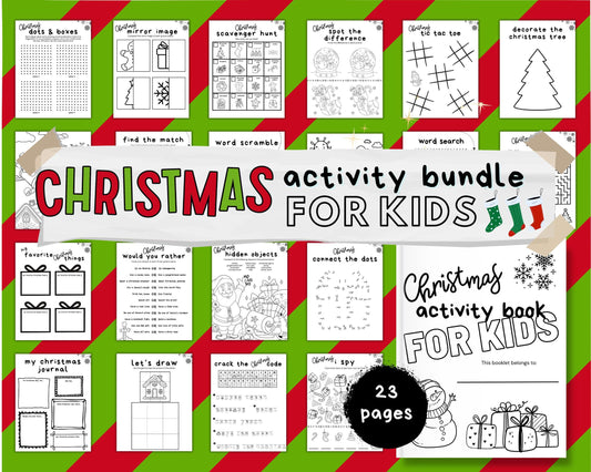 Ultimate Christmas Activity Bundle for Kids, Christmas Printables, Kid Games, Christmas Games, Christmas Coloring Pages, Kid Activities