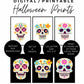 Day of the Dead Halloween Decor two Sets of 3 Digital Prints, Día de los Muertos, Festive Halloween Decor Bundle, Instant Download Printable