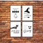 Halloween Drinking Decor Set of 4 Digital Prints, Wall Art, Drink Signs, Bar Menu, Decor Bundle, Instant Printable Digital Downloads