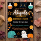 Halloween Birthday Party Invitation, October Bday Invite, Kids Halloween-Themed Costume Party, Digital Download, Editable Printable Template