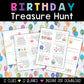 Birthday Treasure Hunt for kids, Child Scavenger Hunt, Printable Treasure Hunt Cards, Scavenger Hunt Clues, Indoor Fun Bday Games for Kids.