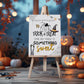 Halloween Candy Sign, Trick or Treat Help Yourself Poster Template, Halloween Night Not Home Sign Board, Digital Download, Printable Sign