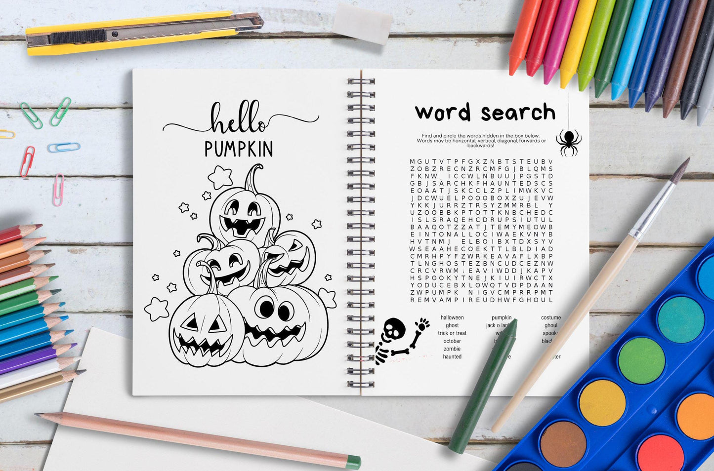 Ultimate Halloween Activity Bundle for Kids, Halloween Printable, Kid Games, Fall Worksheet, Trick or Treat Coloring Pages, Child Activities