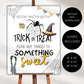 Halloween Candy Sign, Trick or Treat Help Yourself Poster Template, Halloween Night Not Home Sign Board, Digital Download, Printable Sign