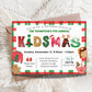 Christmas Party Invitation, Kids Holiday Party Invitation, Kidmas Invite, DIY Editable Printable XMAS Invite, Cute Children Christmas Event