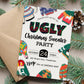 Editable Ugly Christmas Sweater Party Invitation, Silly Sweater Holiday Party Invitation, Christmas Party Invite, Printable DIY XMAS Invite