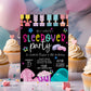 Editable Sleepover Birthday Party Invitation, Pink Girl Slumber Party Birthday Invite, Digital Download, Printable Template, Spa Tween Teen