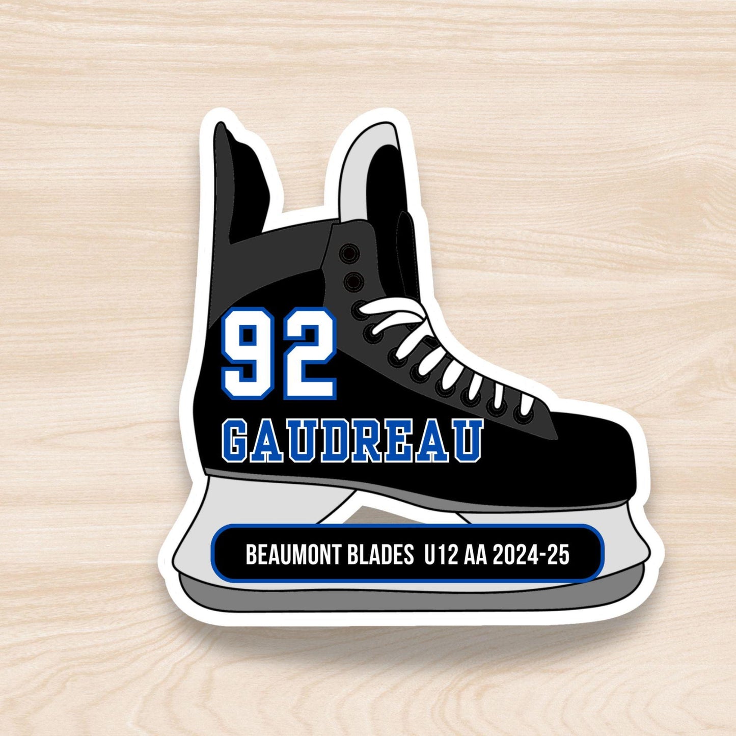 Hockey Tournament Hotel Door Sign, Hockey Skate Team Door Hanger Decor with Hockey Player Name, Jersey Number, Editable Printable Template