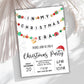 In My Christmas Era Holiday Party Invitation, Xmas Gathering Printable Editable Template,  Digital Download,Friendship Bracelet Theme Invite