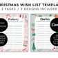 Kids Christmas Wishlist, DIY Editable Holiday Wish List Template, Personalized Printable Santa Wish list Activity, Children's Xmas Wishlist