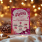 Pink Fashion Doll Christmas Birthday Party Invitation, Girl Invitation, Pink Sparkle Invite, Holiday Digital Download, DIY Editable Template