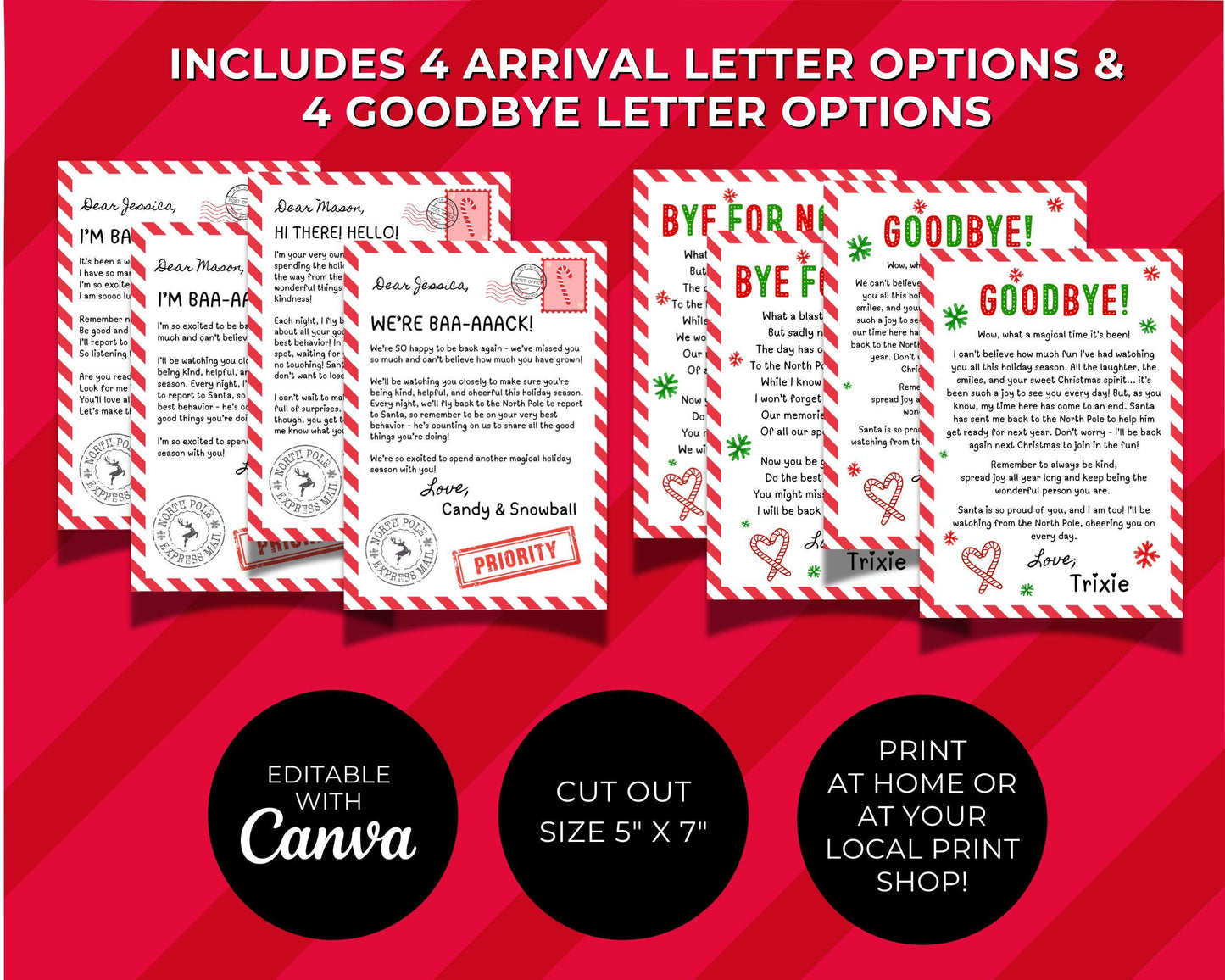 Editable Christmas Elf Bundle, Daily Elf Notes & Fun Activites, Welcome and Goodbye Letters, Elf Adoption Certificate,Arrival Letter,Elf Cam