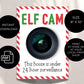 Elf Cam Printable, Elf Surveillance Camera Letter, Santa Christmas Elf Activities, Elf Welcome Letter for Kids, December Printable Template