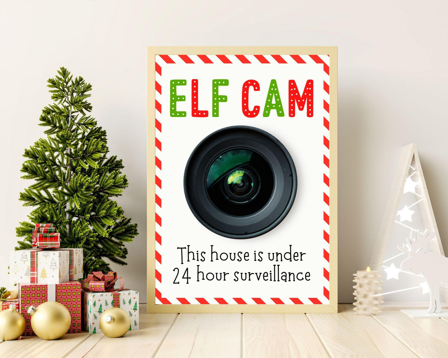 Elf Cam Printable, Elf Surveillance Camera Letter, Santa Christmas Elf Activities, Elf Welcome Letter for Kids, December Printable Template