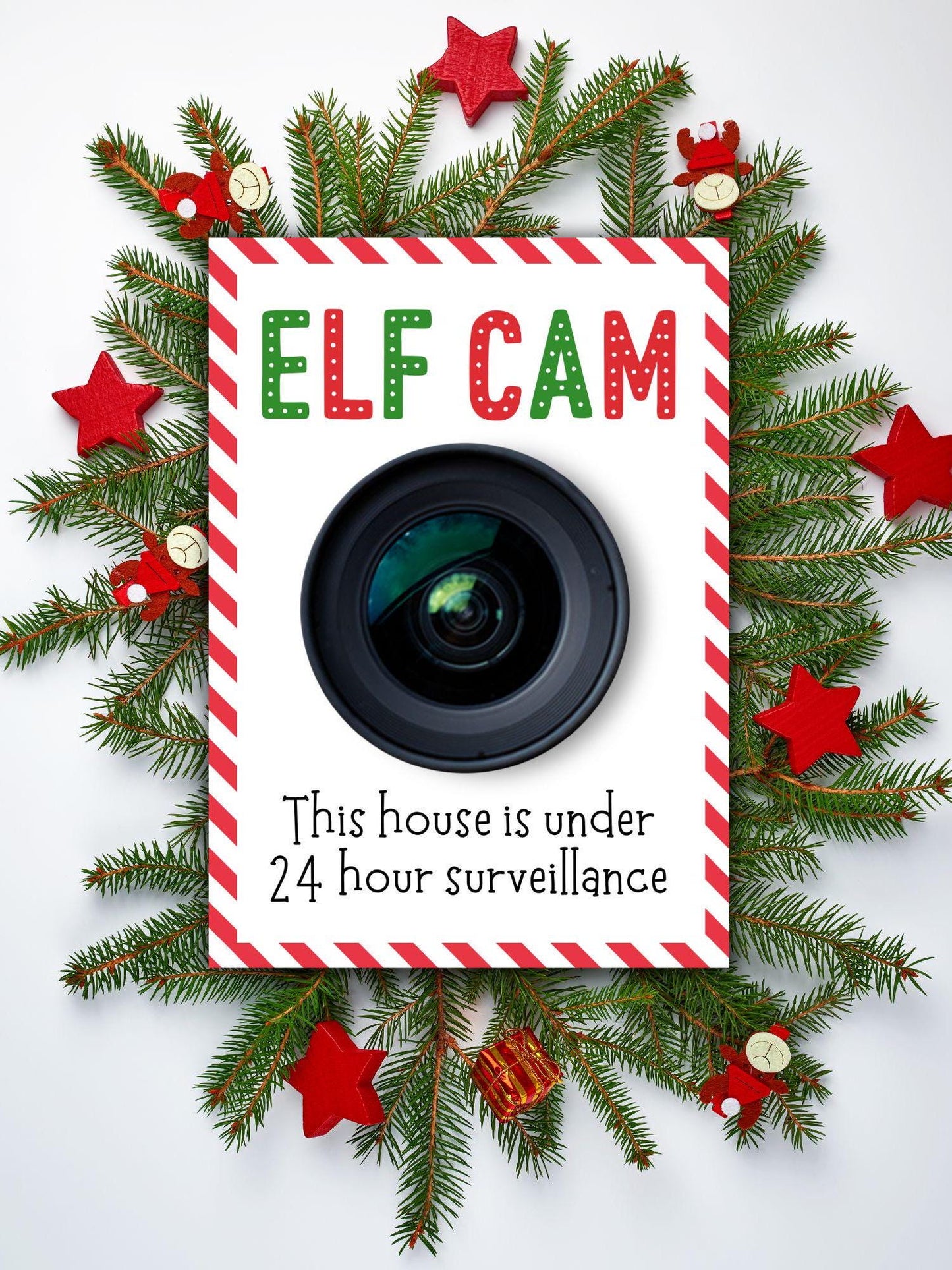 Elf Cam Printable, Elf Surveillance Camera Letter, Santa Christmas Elf Activities, Elf Welcome Letter for Kids, December Printable Template