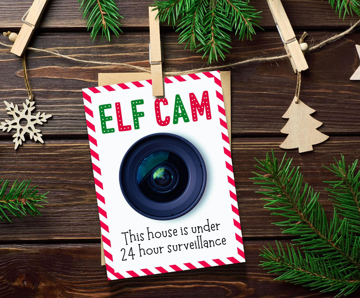 Elf Cam Printable, Elf Surveillance Camera Letter, Santa Christmas Elf Activities, Elf Welcome Letter for Kids, December Printable Template